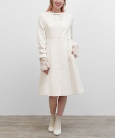 TOCCA 【WEB限定カラー有り】【消臭】MILKY PUFF リボンウールコート