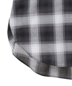 Green Parks 綿麻混フレンチスリーブスキッパーシャツ