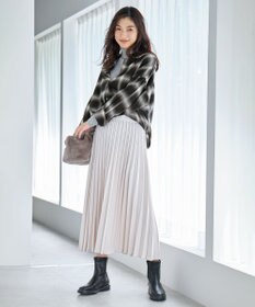 ANY 【10色展開/ウエストゴム】ウーリッシュフラノ プリーツスカート