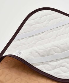 京和晒綿紗 柿渋染めガーゼ敷パッド (脱脂綿入り) 4層 セミダブルサイズ(120×210)