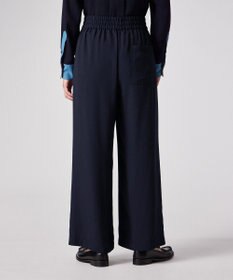 Paul Smith バックサテン ジョーゼット ワイドパンツ