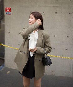 Green Parks AnriettMusee シアーボウタイブラウス