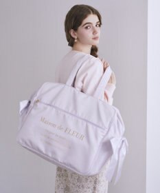 Maison de FLEUR サテンキャリーオンバッグ