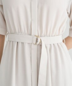 YECCA VECCA 【接触冷感】ベルト付きシャツワンピース