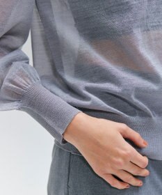 BEIGE， 【洗える】CADDO / シアーウールクルーネックトップス