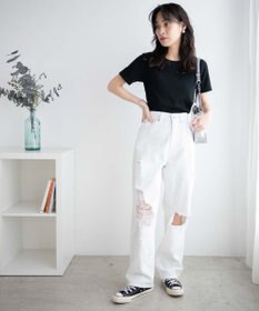 WEGO ヘビークラッシュローライズパンツ