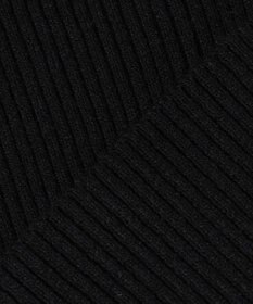 Feroux パールボタン リブタートル ニット