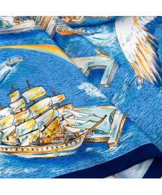 Marca 【伝統横濱スカーフ】YOKOHAMA MINATOMIRAI  大判 シルクツイル スカーフ