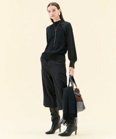 BEIGE， 【WEB限定・洗える】LECERF / 異素材ドッキングストレッチニット