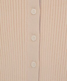 earth music&ecology バイカラートリムロングニットカーディガン