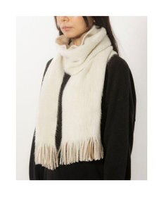 UNBILLION カシュネ cache nez / ラッセルミンク起毛リバーシブルマフラー