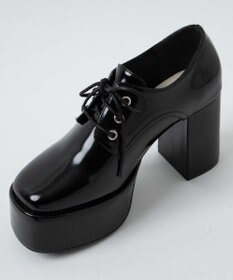 WEGO ボリュームヒールレースアップシューズ