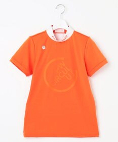 PW CIRCULUS 【WOMEN】【ストレッチ / UVケア】バックメッシュロゴ モックネック シャツ ゴルフウェア レディース