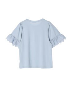 earth music&ecology 配色スカラップスリーブＴＥＥ