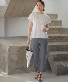 組曲 【WEB限定】ジョーゼットジャージーテーパード パンツ