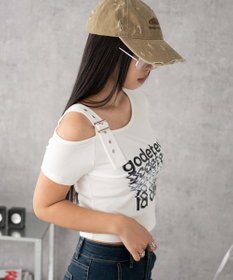 WEGO ベルトワンショルグラフィックちびT