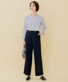 自由区 【XSサイズ～/洗える】トリコットジャージー プルオーバー