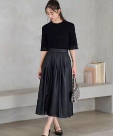 ANY SIS 【洗える】シアーディテール ニット