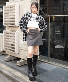 WEGO ヴィンテージウォッシュカーゴミニスカート