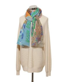 MOONBAT Hanato(ハナト) シルクウールストール ローデンブルクの街／幅60cm