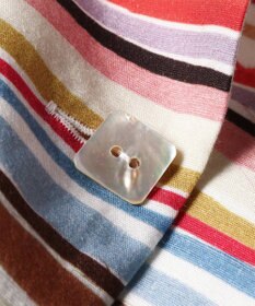 Paul Smith Cairo Stripe Chalk プリント ブラウス