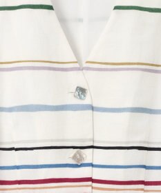Paul Smith Cairo Stripe Chalk プリント ブラウス