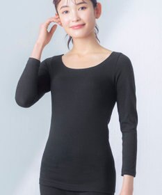 Wing あったかインナー オーガニックコットン混 やわらかくやさしい肌ざわり 【綿の贅沢オーガニック】 綿混 保温性 8分袖 長袖 秋 冬 EL4831ウイング／ワコール