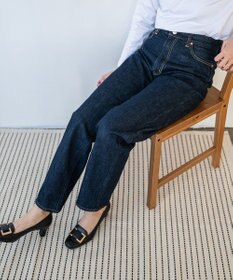 caqu boy`s cutⅡ テーパードストレートデニム ワンウォッシュ