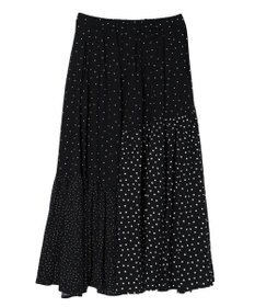 AMERICAN HOLIC 切替ドットフレアスカート