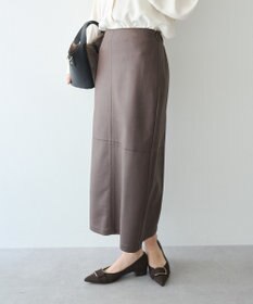 YECCA VECCA レザーライクナロースカート