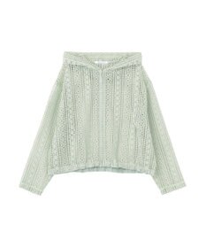 AMERICAN HOLIC 【先行予約】幾何学レースフードシャツ