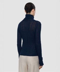 JOSEPH シアーウールリブ ハイネックニット