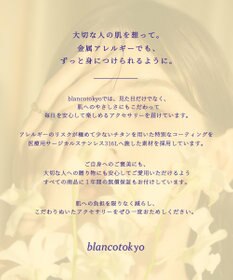 blancotokyo 【金属アレルギー対応】ニュアンスバーネックレス CARICIA