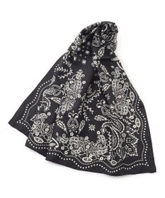 23区 manipuri カレイドバンダナ シルク スカーフ