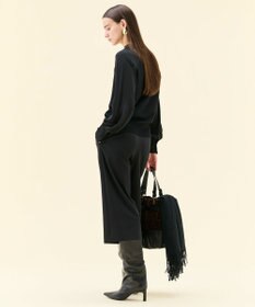 BEIGE， 【WEB限定・洗える】LECERF / 異素材ドッキングストレッチニット