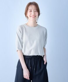 ANY 【洗濯機可/UVケア】ラメニットドルマンプルオーバー