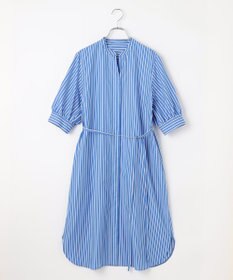 #Newans 【ANSWER for 骨格ストレート】バンドカラーシャツワンピース