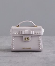 Maison de FLEUR フロントリボントップハンドルバッグ