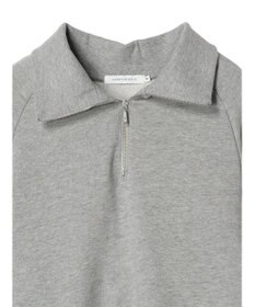 AMERICAN HOLIC ハーフＺＩＰ配色切り替え裏毛チュニック