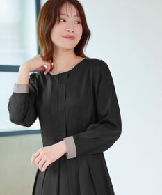 Tiaclasse L 【セレモニー・XSサイズ(5号)追加・新色追加・洗える】キーネックフレアワンピース