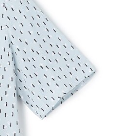 ICB L 【新色追加】BackSatinAmunzen 5分袖配色ボウタイブラウス