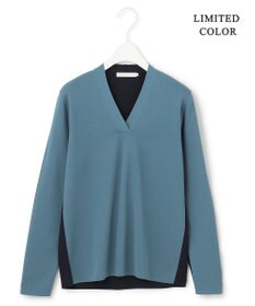 ICB 【洗える】 シンセティックフルニードル Vネックプルオーバー
