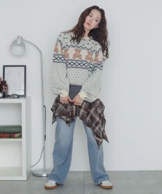 WEGO ノルディックベアニットプルーバー