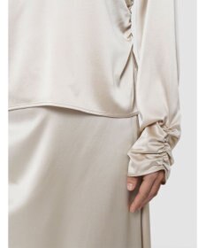 JOSEPH シルクサテンルーシング　ブラウス