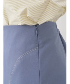 earth music&ecology 配色ステッチパネルフレアスカート