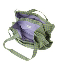 Green Parks ・ＱＵＯＮ　ギンガムリボントート