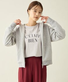 ANY L ラメダンボールダブルジップパーカー