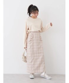 earth music&ecology ギャザーナロースカート