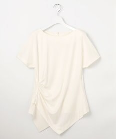 23区 L 【エステータ】トリアセストレッチクロス タック ブラウス