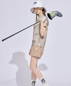 PW CIRCULUS 【MEN】WATER SURFACE プリントモックネックT ゴルフウェア レディース